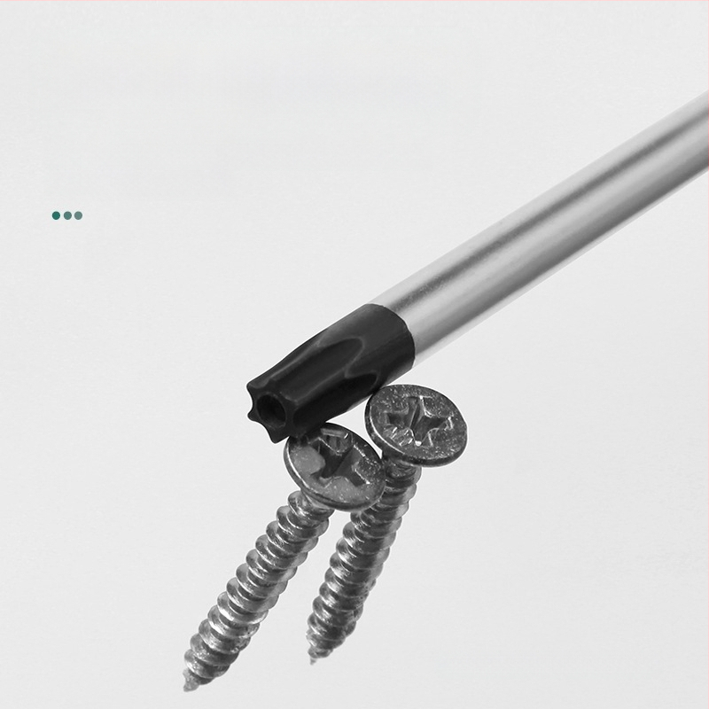 Дълъг комплект битове за отвертка с магнитен връх — Торкс (T5, T8, T27, T30) и шестогранни битове, въглеродна стомана