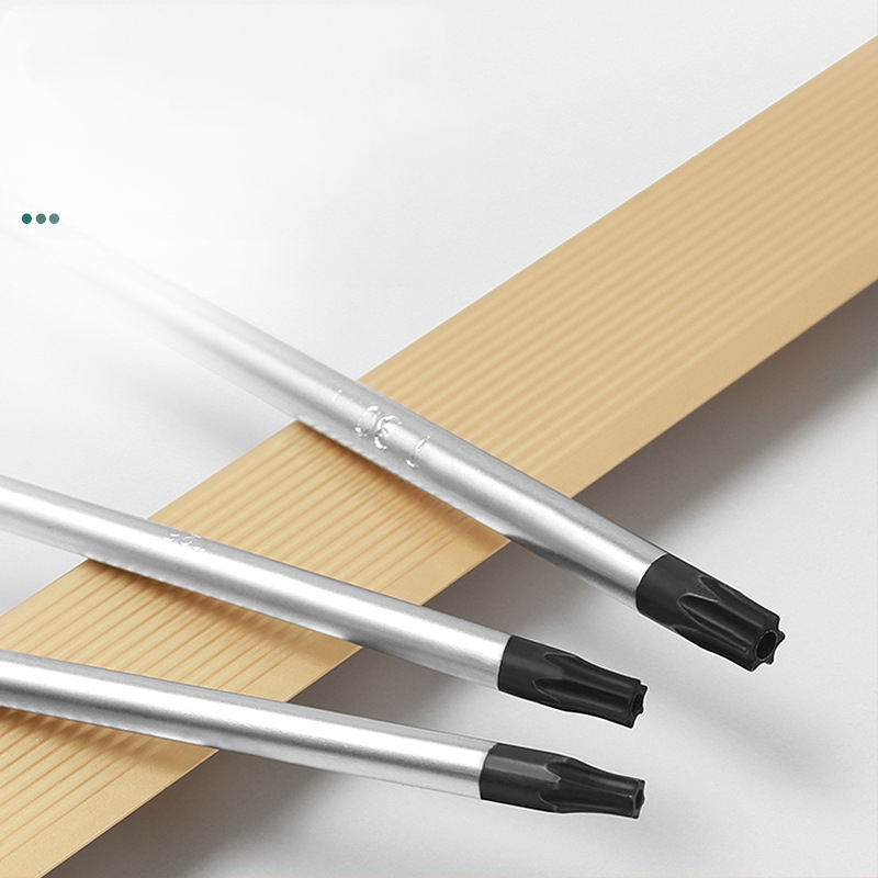 Дълъг комплект битове за отвертка с магнитен връх — Торкс (T5, T8, T27, T30) и шестогранни битове, въглеродна стомана