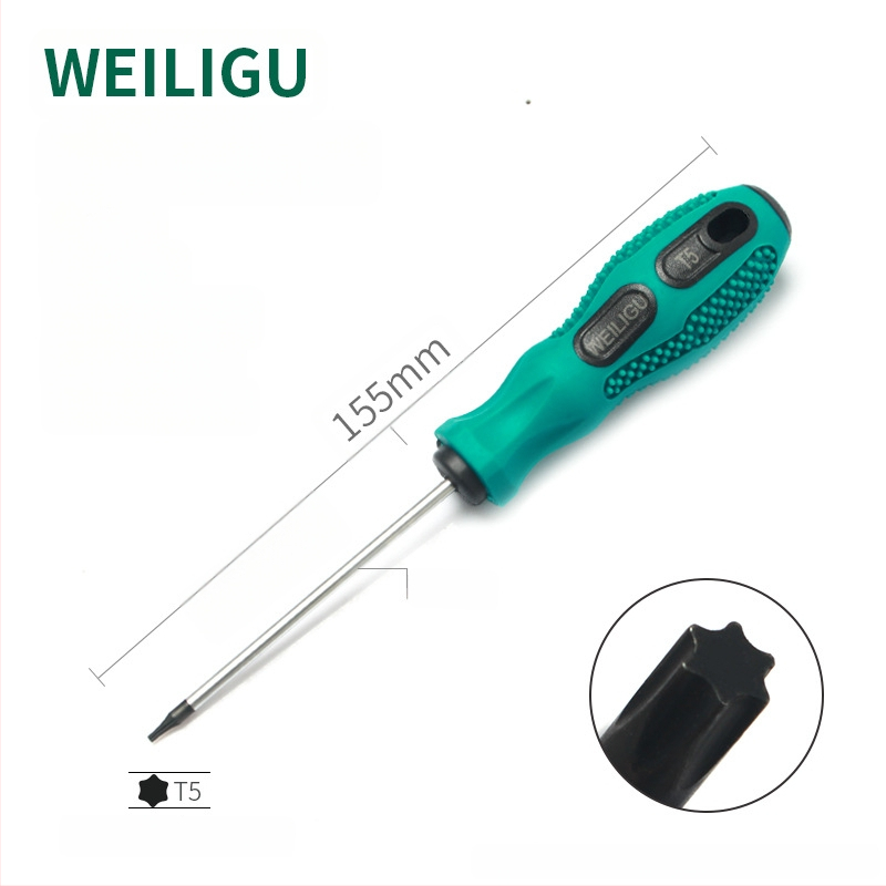 Дълъг комплект битове за отвертка с магнитен връх — Торкс (T5, T8, T27, T30) и шестогранни битове, въглеродна стомана