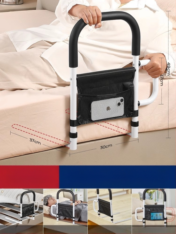 Neįrengiamas lovos šoninis turėklas vyresniems žmonėms, 304 nerūdijančio plieno, be prekės ženklo (304 nerūdij. plienas; be įrengimo; be prekinio ženklo; vyresniems)