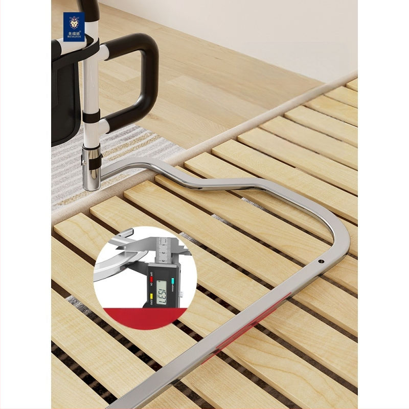 Neįrengiamas lovos šoninis turėklas vyresniems žmonėms, 304 nerūdijančio plieno, be prekės ženklo (304 nerūdij. plienas; be įrengimo; be prekinio ženklo; vyresniems)