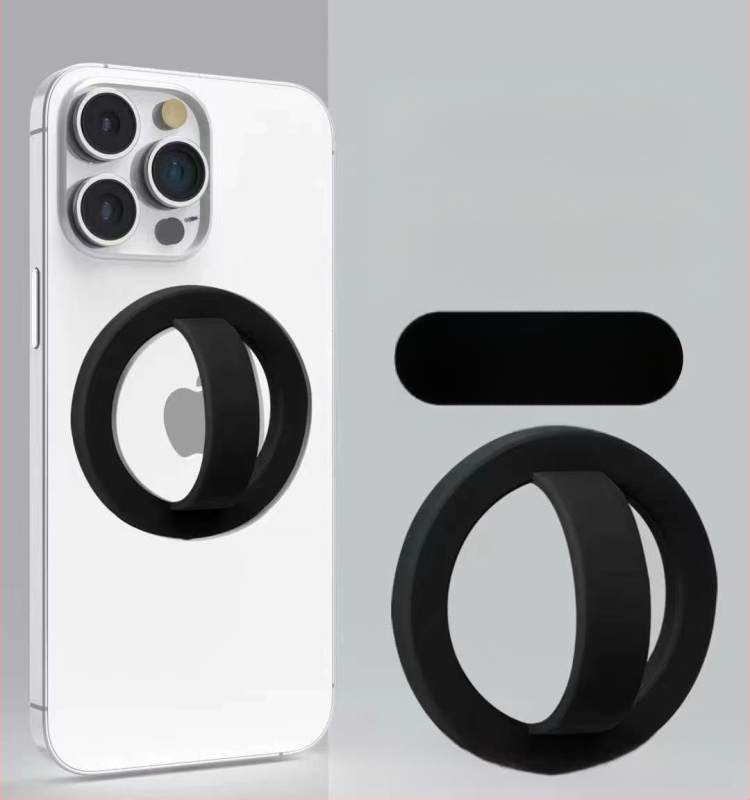 MagSafe magnetinis telefono piršto žiedas, universalus, metalinis, stiprus magnetas, neslystantis