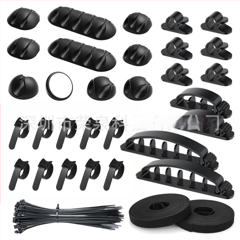 Stalo kabelių vyniotojas – Kombinuotas rinkinys, medžiagos: TPR, diving material, TPE, nylon, silica gel; tinka duomenų kabeliams