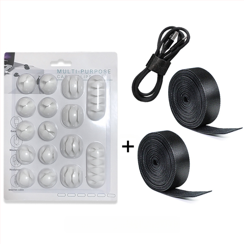 Stalo kabelių vyniotojas – Kombinuotas rinkinys, medžiagos: TPR, diving material, TPE, nylon, silica gel; tinka duomenų kabeliams