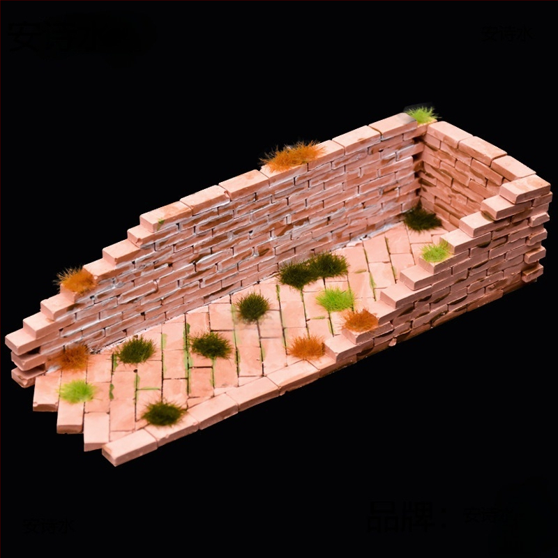 Комплект инструменти за песъчена маса с форми за модели за миниатюрни тухли; неелектричен, еднофункционален, подходящ за деца 0-3 години