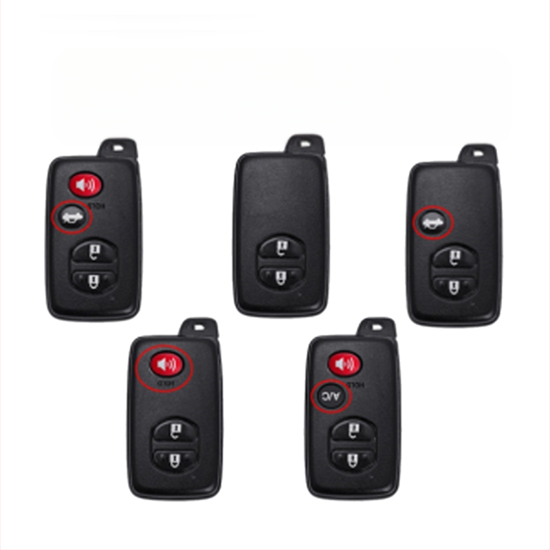 Toyota atslēgu vāciņš no govs ādas, vienkāršs stils, pielāgošana pieejama, saderīgs ar Highlander un Land Cruiser atslēgām