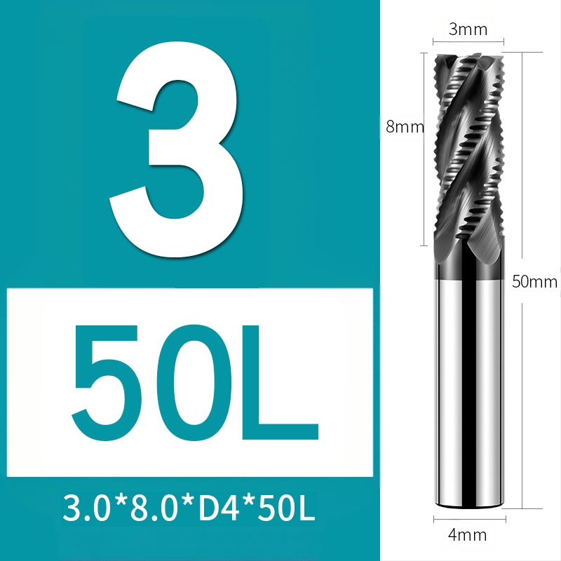 66° фреза от волфрамов карбид за неръждаема стомана, 4 зъба, CNC инструмент
