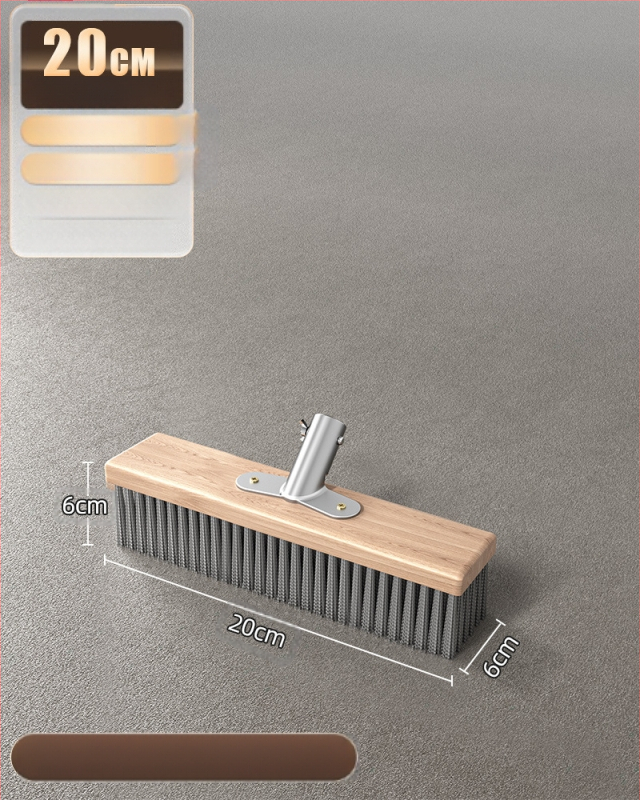 Nerūdijančio plieno vielinė grindų šluota su ilga rankena lauko sammalų šalinimui