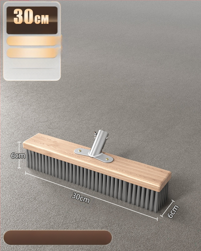 Nerūdijančio plieno vielinė grindų šluota su ilga rankena lauko sammalų šalinimui