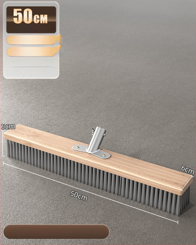 Nerūdijančio plieno vielinė grindų šluota su ilga rankena lauko sammalų šalinimui