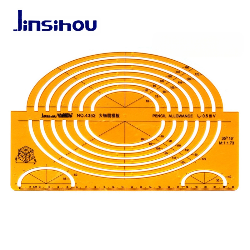 Sablon vonalzó görbék és körök rajzolásához - jinsihou, anyag: K glue, importálás: Nem, IP engedély: Nem