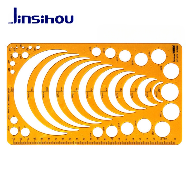 Sablon vonalzó görbék és körök rajzolásához - jinsihou, anyag: K glue, importálás: Nem, IP engedély: Nem