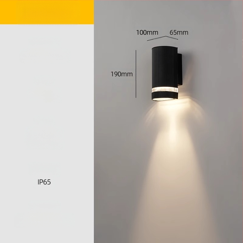 Vonkajšia LED stenová lampa – vodotesná, ABS tienidlo, hliníkové telo, nízke napätie ≤36V, štvorcové stenové svietidlo pre vilu a vstup