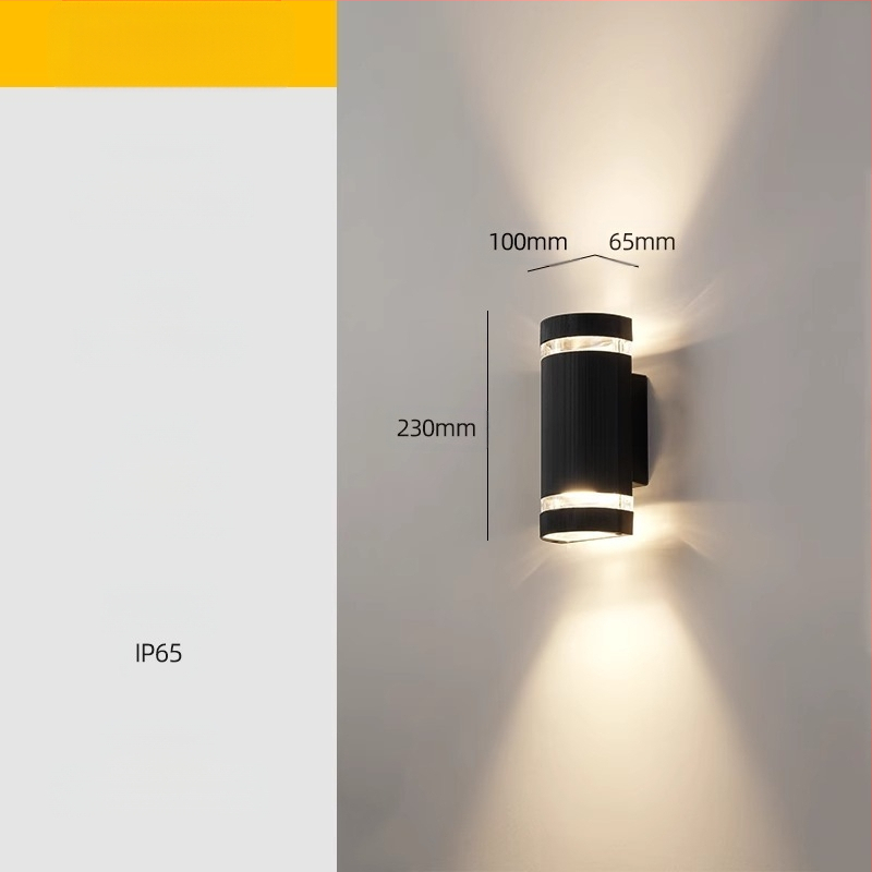 Vonkajšia LED stenová lampa – vodotesná, ABS tienidlo, hliníkové telo, nízke napätie ≤36V, štvorcové stenové svietidlo pre vilu a vstup