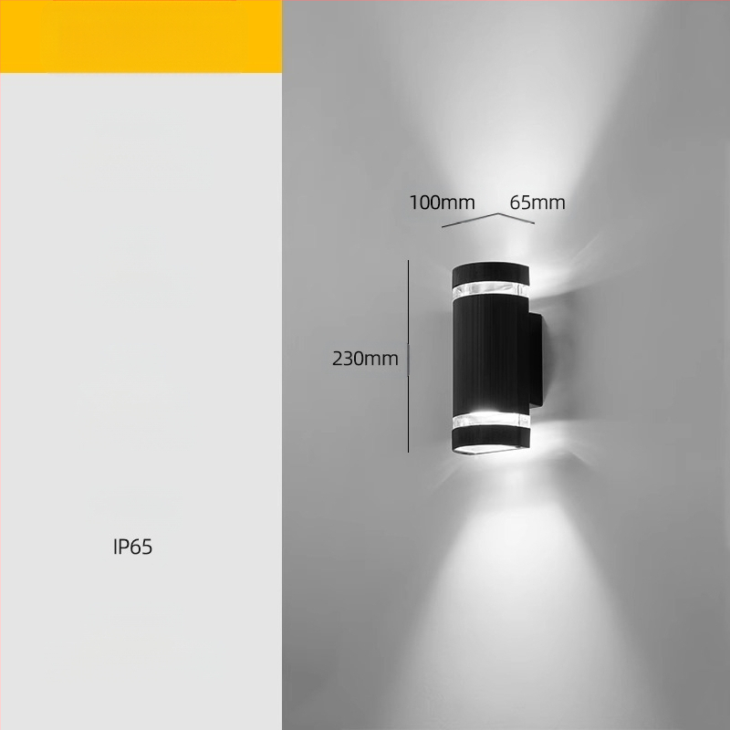 Vonkajšia LED stenová lampa – vodotesná, ABS tienidlo, hliníkové telo, nízke napätie ≤36V, štvorcové stenové svietidlo pre vilu a vstup