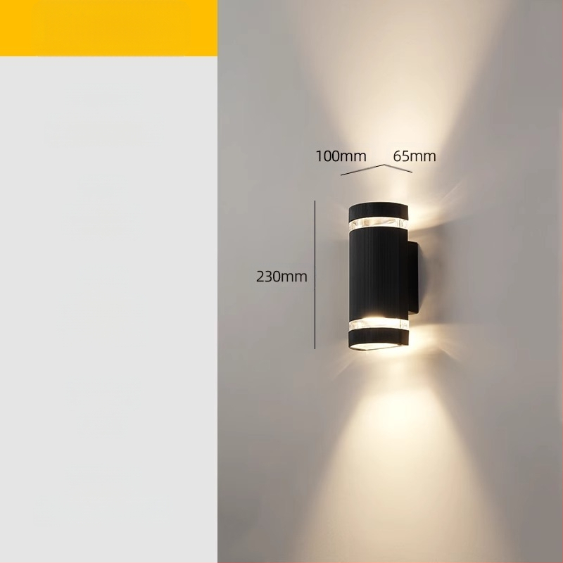 Vonkajšia LED stenová lampa – vodotesná, ABS tienidlo, hliníkové telo, nízke napätie ≤36V, štvorcové stenové svietidlo pre vilu a vstup