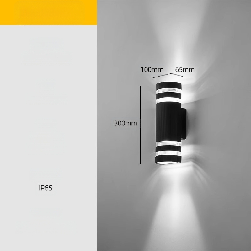 Vonkajšia LED stenová lampa – vodotesná, ABS tienidlo, hliníkové telo, nízke napätie ≤36V, štvorcové stenové svietidlo pre vilu a vstup