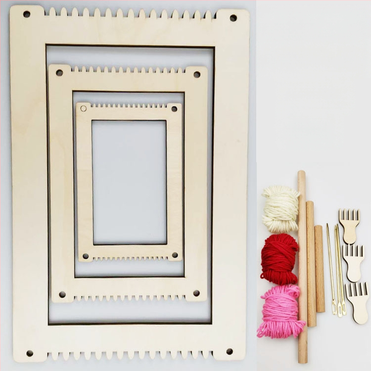 Παιδικός DIY πίνακας υφαντικής — Εκπαιδευτικό παιχνίδι για νηπιαγωγείο και δημοτικό σχολείο, κατάλληλος για σαλόνι