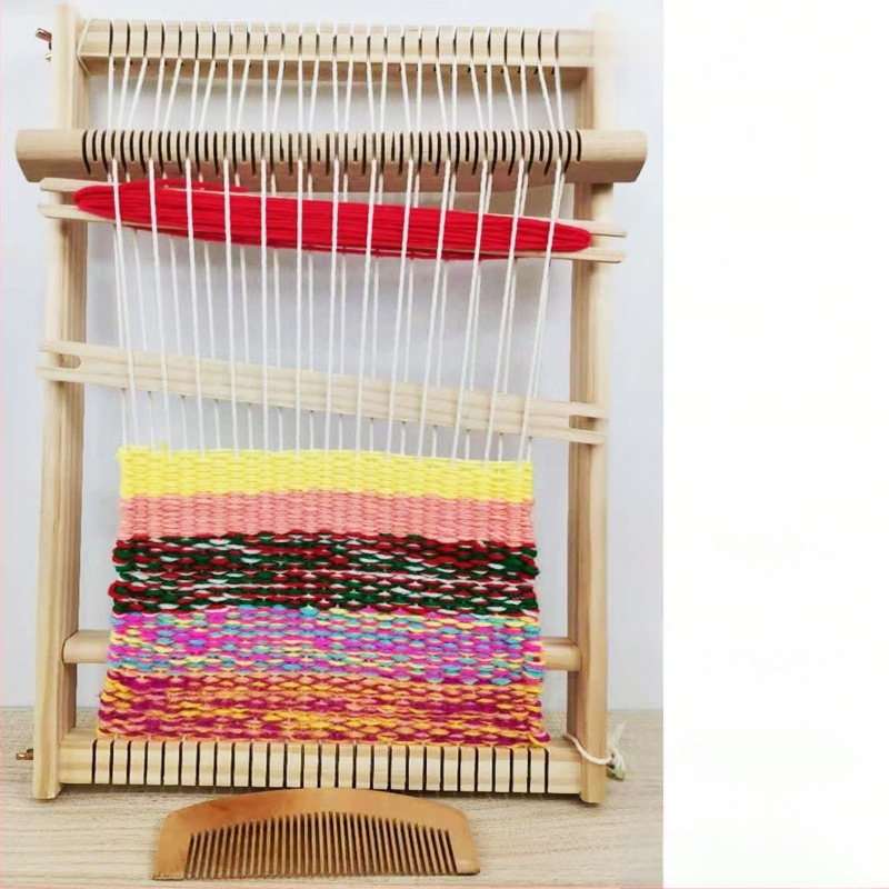 Παιδικός DIY πίνακας υφαντικής — Εκπαιδευτικό παιχνίδι για νηπιαγωγείο και δημοτικό σχολείο, κατάλληλος για σαλόνι