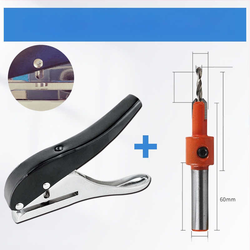 Τρυπητής οπών για ακμές με ταινία περιγράμμισης, χειροκίνητο εργαλείο ξυλουργικής για οικολογικούς πίνακες