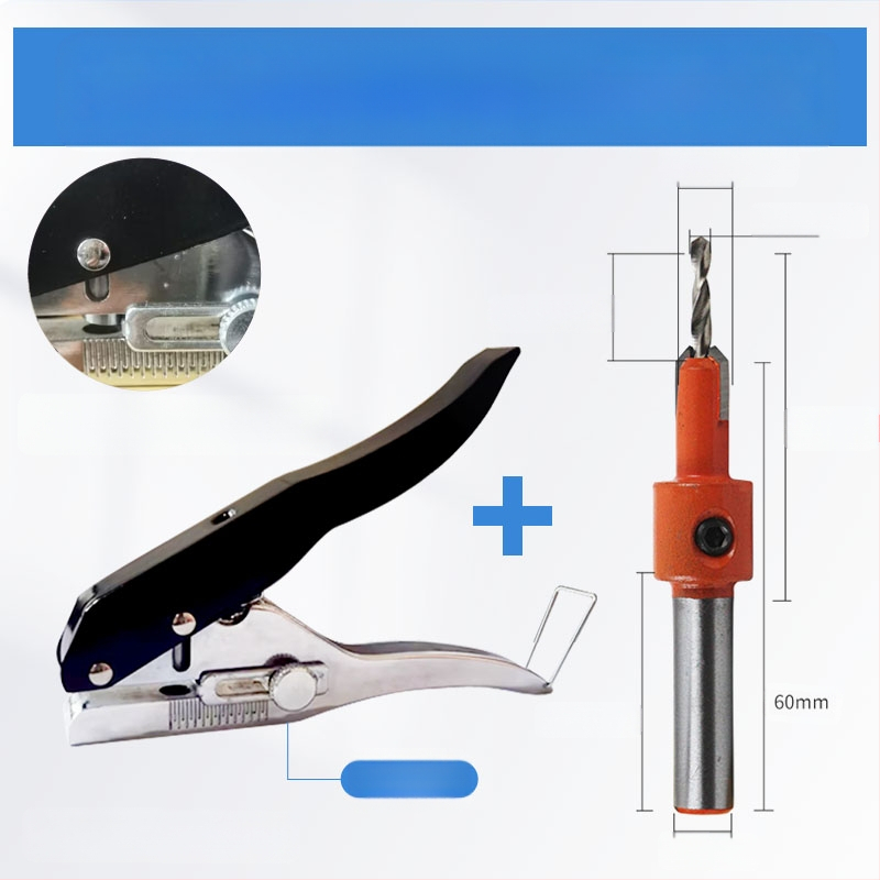 Τρυπητής οπών για ακμές με ταινία περιγράμμισης, χειροκίνητο εργαλείο ξυλουργικής για οικολογικούς πίνακες