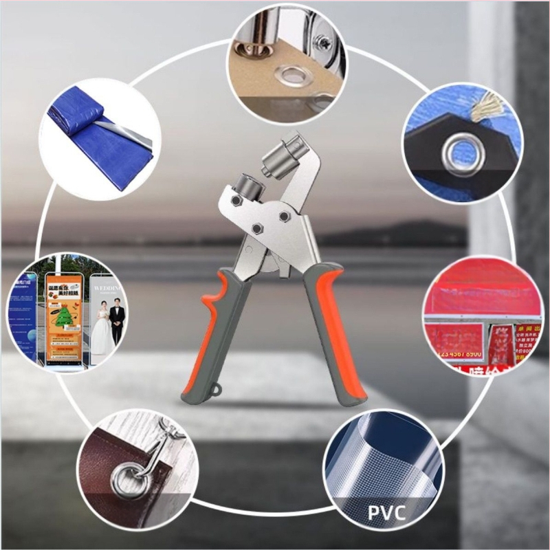 Rankiniai Eyelet plaktukai audiniams, Nešiojamas skylės įrankis reklamai, Eyelet mašina reklamos audiniams, Svoris 0,5 kg