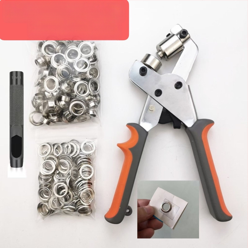 Rankiniai Eyelet plaktukai audiniams, Nešiojamas skylės įrankis reklamai, Eyelet mašina reklamos audiniams, Svoris 0,5 kg