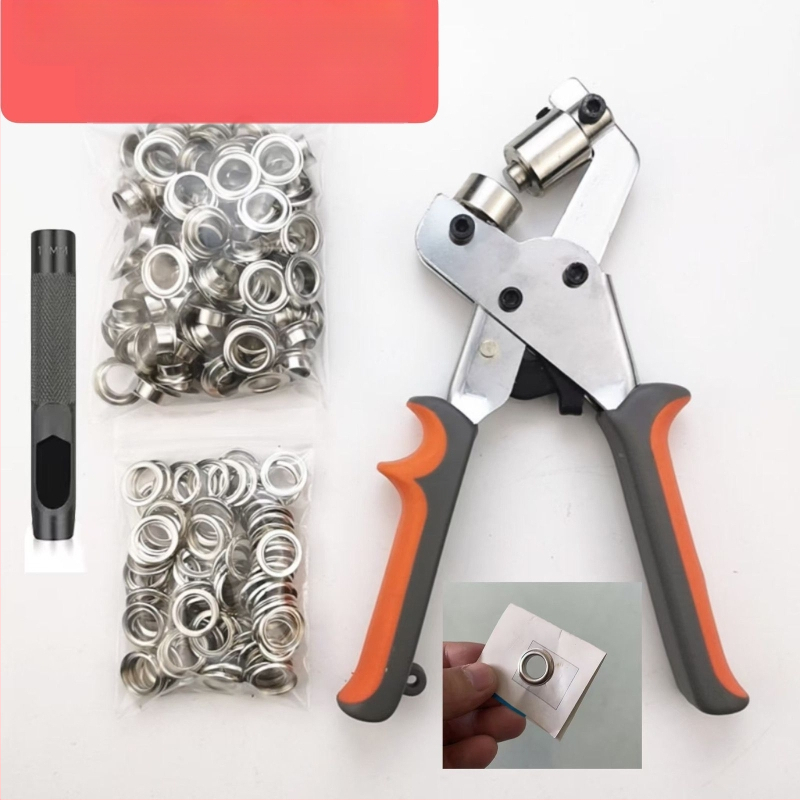 Rankiniai Eyelet plaktukai audiniams, Nešiojamas skylės įrankis reklamai, Eyelet mašina reklamos audiniams, Svoris 0,5 kg