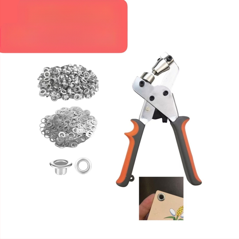 Rankiniai Eyelet plaktukai audiniams, Nešiojamas skylės įrankis reklamai, Eyelet mašina reklamos audiniams, Svoris 0,5 kg