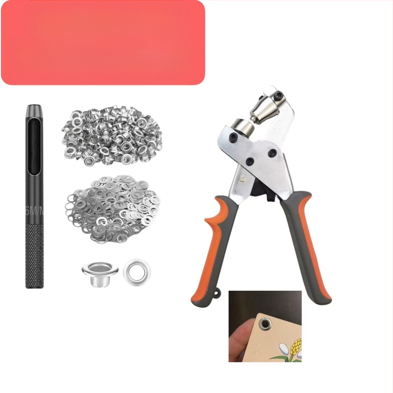 Rankiniai Eyelet plaktukai audiniams, Nešiojamas skylės įrankis reklamai, Eyelet mašina reklamos audiniams, Svoris 0,5 kg