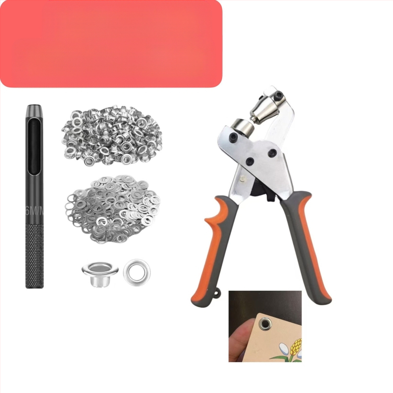 Rankiniai Eyelet plaktukai audiniams, Nešiojamas skylės įrankis reklamai, Eyelet mašina reklamos audiniams, Svoris 0,5 kg