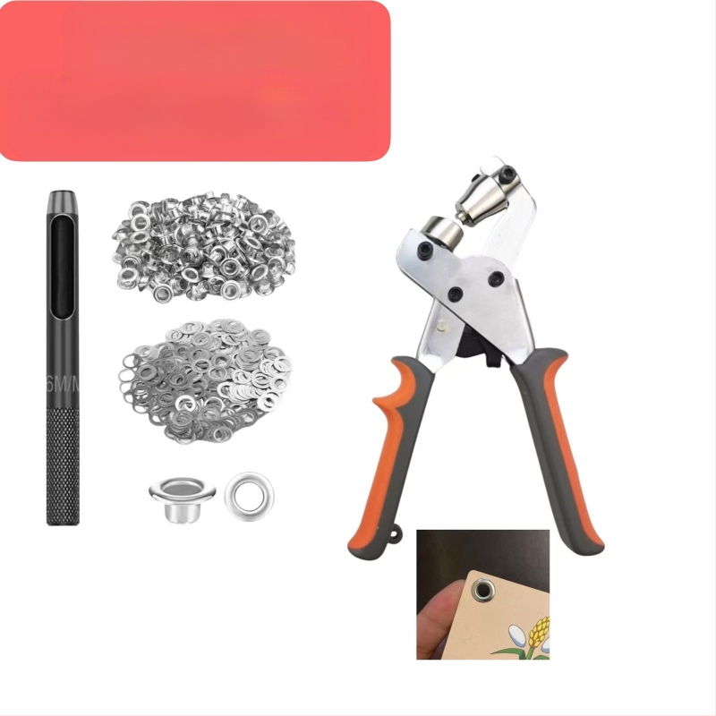 Rankiniai Eyelet plaktukai audiniams, Nešiojamas skylės įrankis reklamai, Eyelet mašina reklamos audiniams, Svoris 0,5 kg