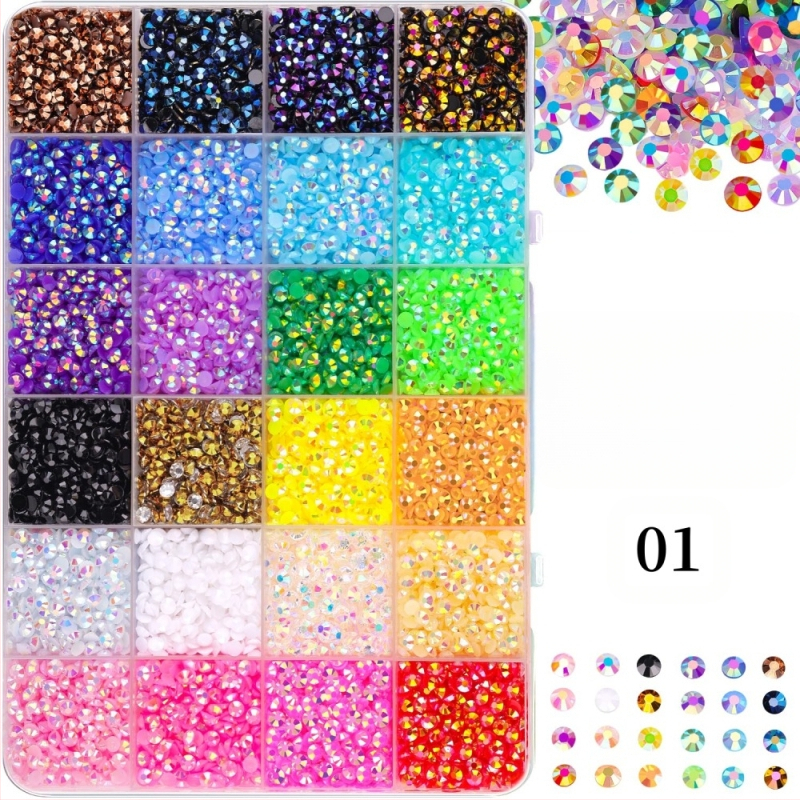 Smolni rhinestones s ravnom stražnjom dnom, uzor zvjezdice, serija Princeza, za DIY odjeću i ukrašavanje noktiju