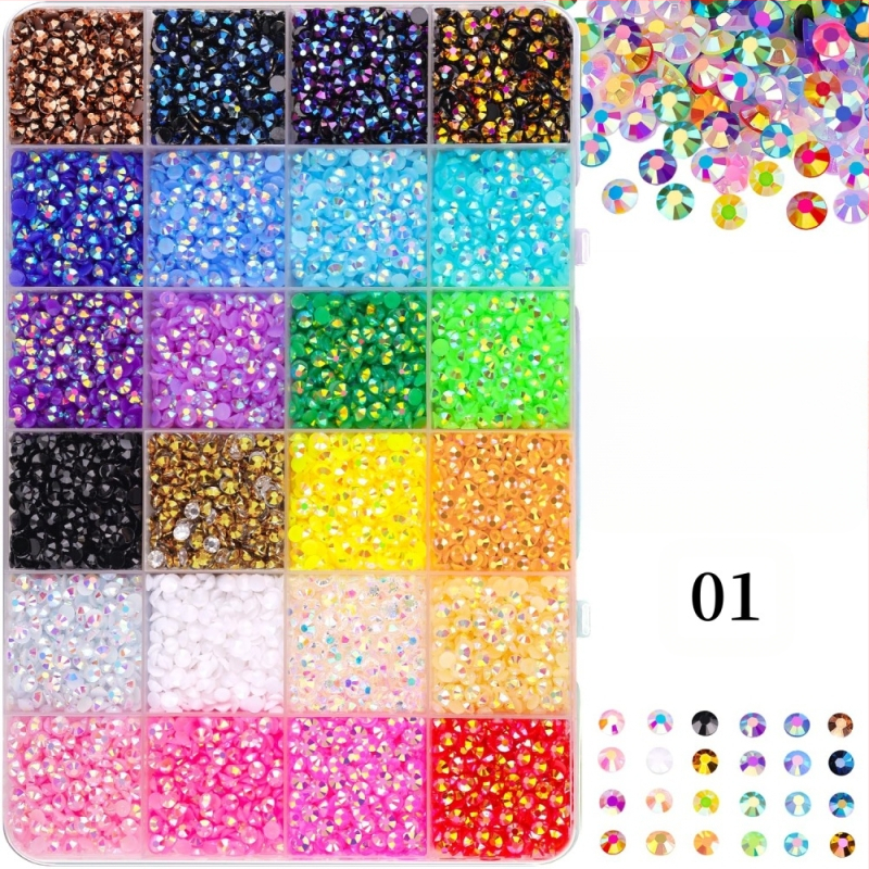 Smolni rhinestones s ravnom stražnjom dnom, uzor zvjezdice, serija Princeza, za DIY odjeću i ukrašavanje noktiju