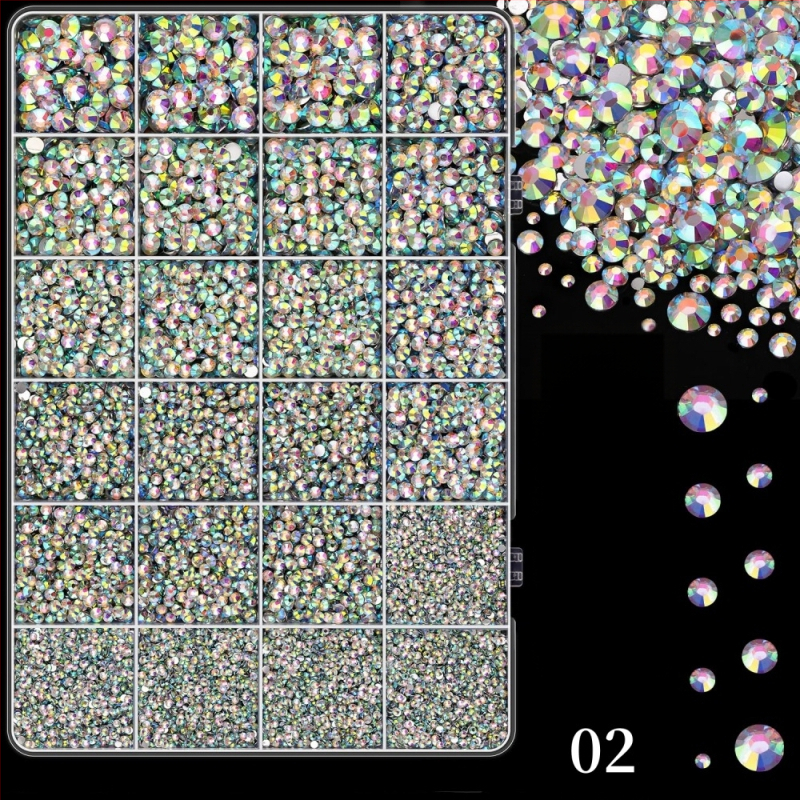 Smolni rhinestones s ravnom stražnjom dnom, uzor zvjezdice, serija Princeza, za DIY odjeću i ukrašavanje noktiju