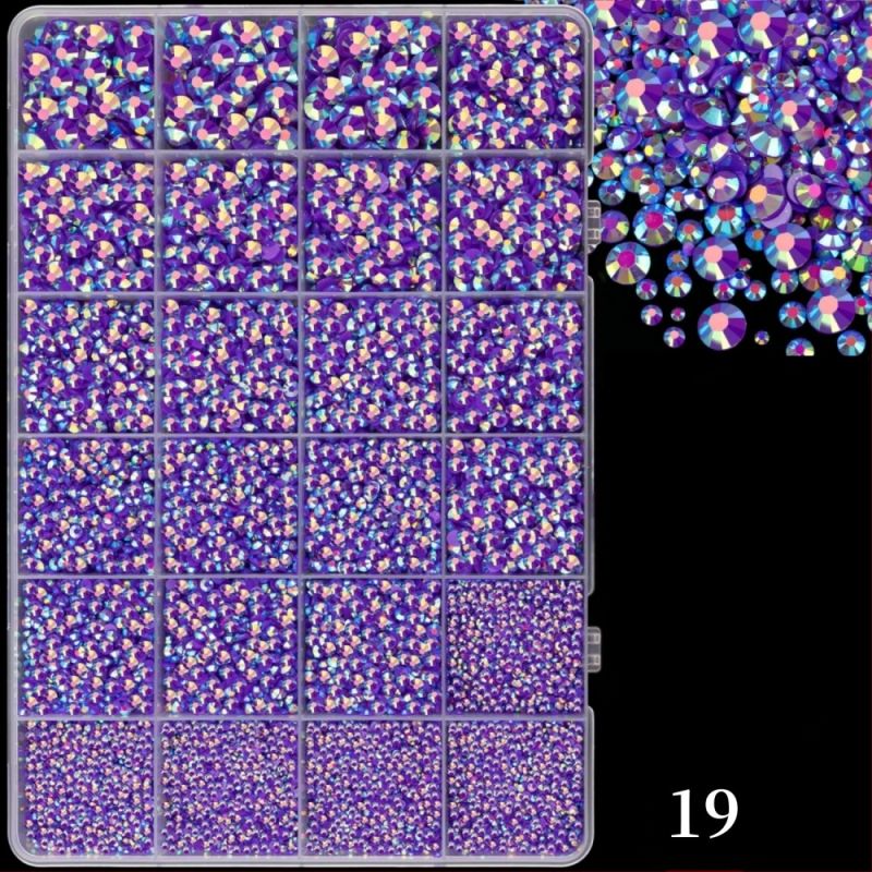 Smolni rhinestones s ravnom stražnjom dnom, uzor zvjezdice, serija Princeza, za DIY odjeću i ukrašavanje noktiju