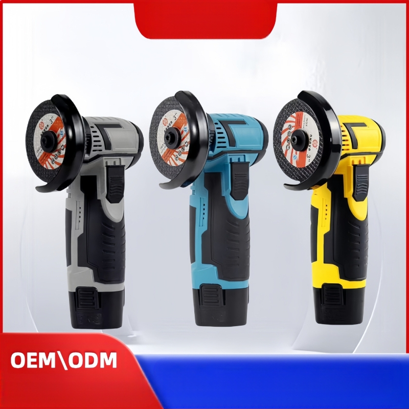 Домашен мини ръчен ъглошлайф, безжичен комплект с литиева батерия, прав модел, DC 220V