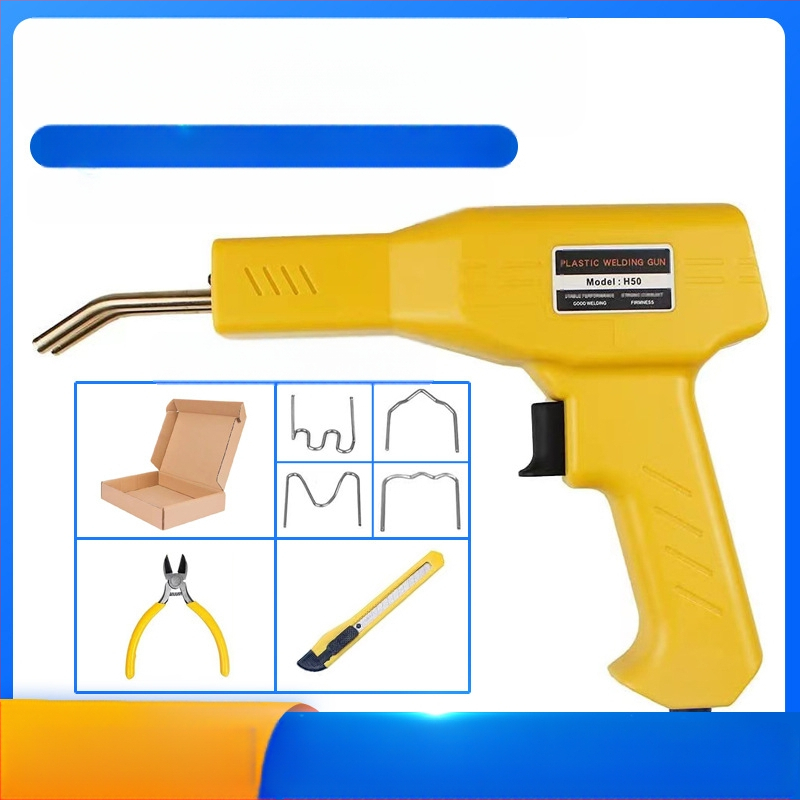 Automobilio plastiko suvirinimo pistoletas buferio remontui, inverterinis suvirinimas, 220V, 50Hz, elektrinis pavara, suderinama su nailonu, plastiku, gumą, PE/PP/ABS