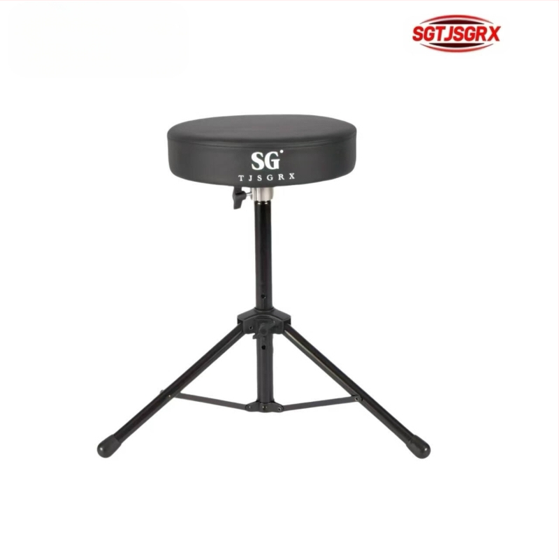 Stolička na bubny, otočná, zosilnená verzia pre dospelých a deti, železná konštrukcia, príslušenstvo pre západné bicie