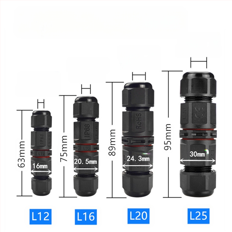 12V IP68 povandeninis LED jungtis vandens apšvietimui, PVC korpusas, darbinis laikas 50000 val.
