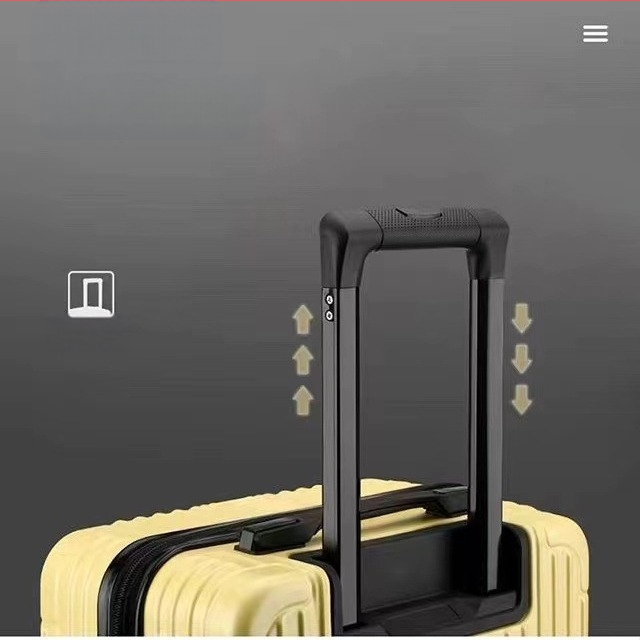 ABS bagažinė rankiniam bagažui su užtrauktuku, universaliais ratukais, didelė talpa