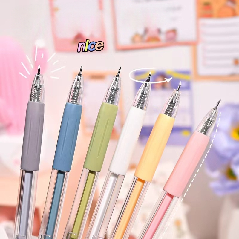 OBOS spaudžiamasis amatų peilis, modelis obs-1848 — plastmasos korpusas, grynoji masė 0.1, įgaliota privataus prekės ženklo; tinkamas užrašams ir lipdukų pjaustymui