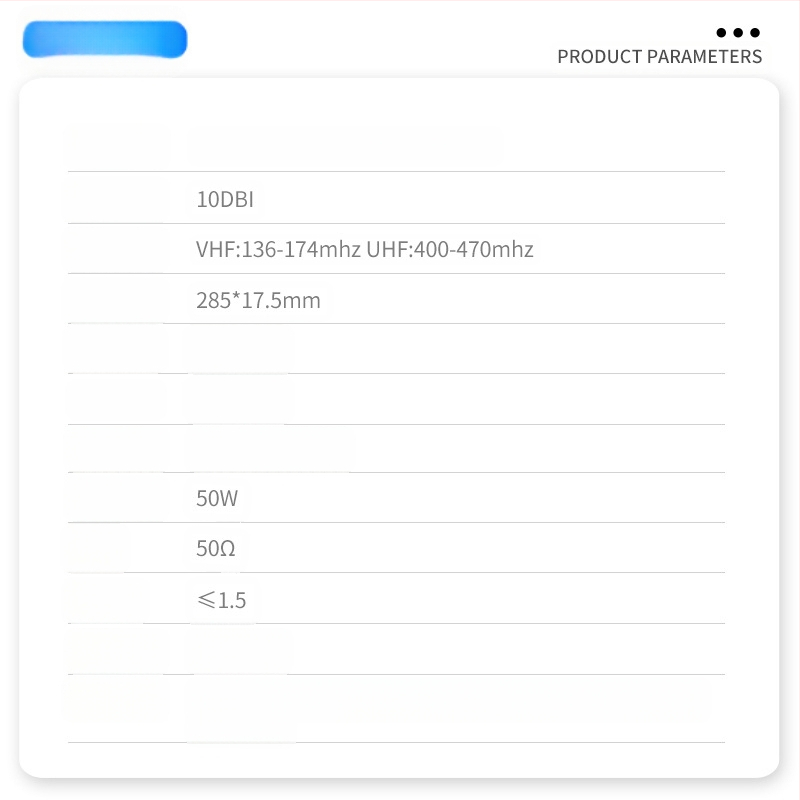 Κεραία VHF/UHF τύπου κέρατο για φορητές/οχηματικές ραδιοεπικοινωνίες, υψηλός κέρδος 10 dB, εύρος συχνοτήτων 136–174/400–470 MHz, 50 Ω, SWR ≤ 1.5, BNC συνδετήρας