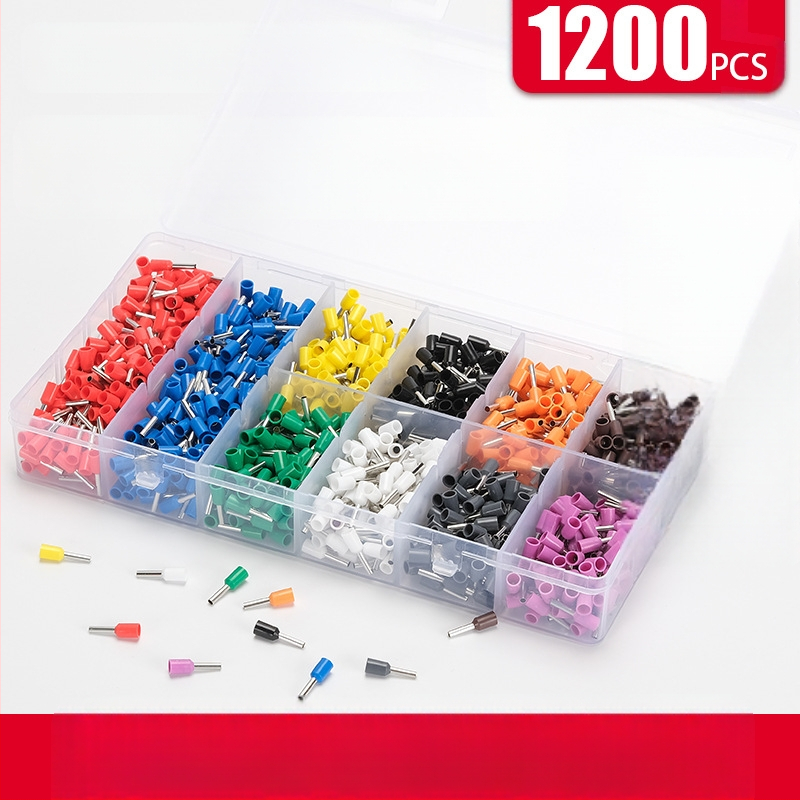 Kaiser VE1508 terminalų rinkinys kabeliams ir laidams, 1200 vienetų derinamas rinkinys