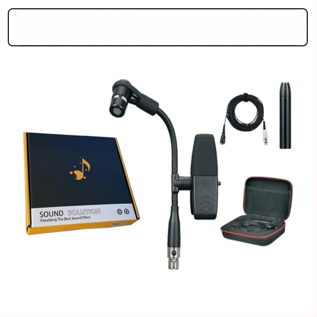 Ασύρματο μικρόφωνο μουσικών οργάνων συμπυκνωτή για σαξοφόνο, κόρνο και τρομπέτα — Dr.MIC/teacher Mai; καρδιακού τύπου κατευθυντικότητα; αναλογία σήματος προς θόρυβο ≥85 dB