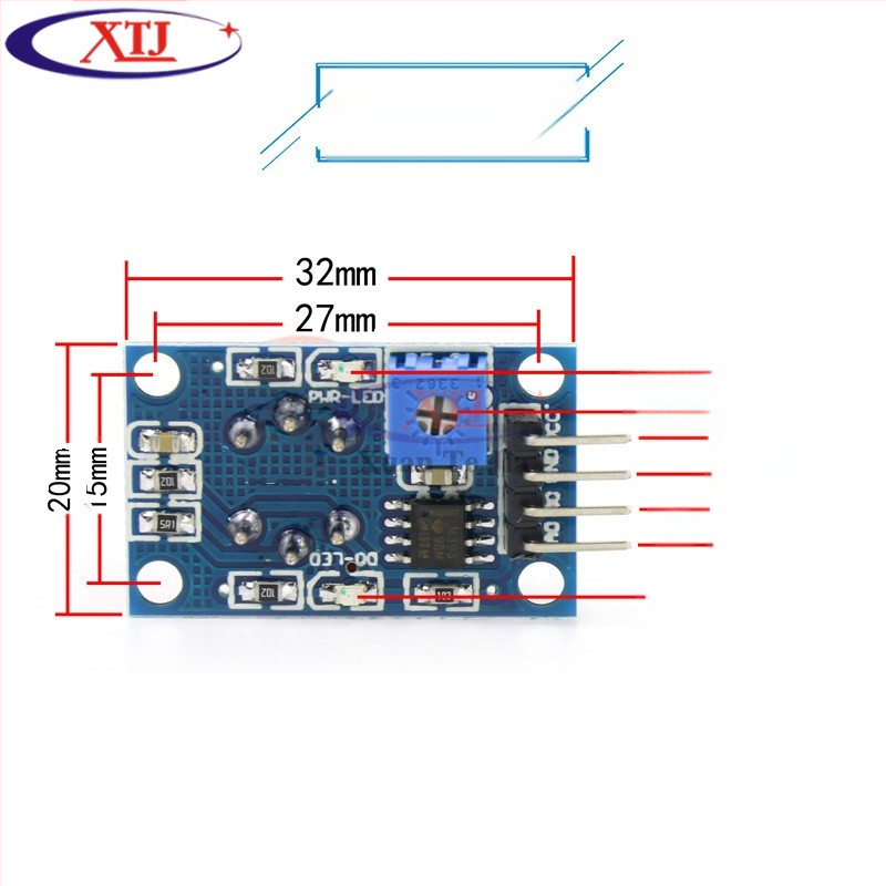 MQ-135 dujų jutiklio modulis oro kokybei stebėti su įspėjimu