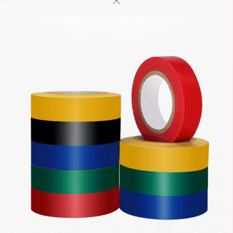 Електрическа изолационна лента, PVC, ултра тънка, огнеустойчива и водоустойчива, едностранна, с подложка за обелване, 10 ролки