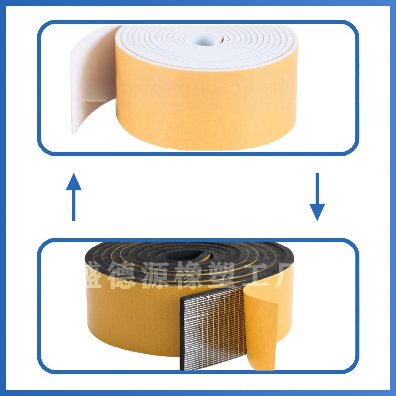 ЕВА пяна лента със самозалепващо уплътнение за врати и прозорци, неопрена/EPDM, модел 11