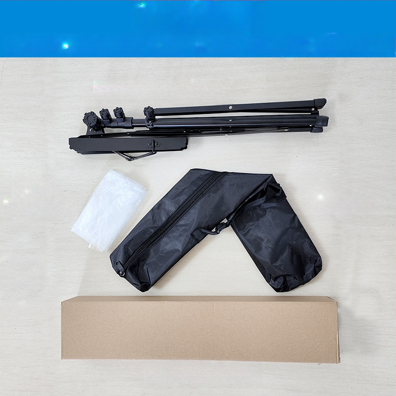 Sklopný kovový stojan na noty s nastaviteľnou výškou a prenosnou taškou — konštrukcia z železa a gumy, model 03, príslušenstvo pre saxofón