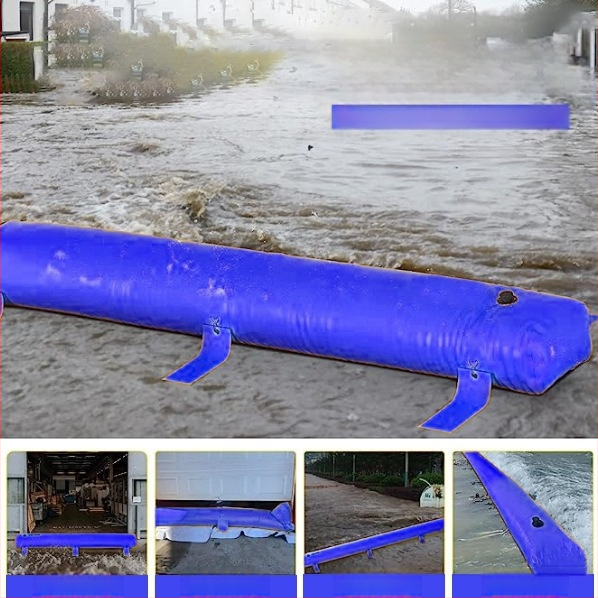 Potvynių vandens maišas - nešiojamas PVC Clamped Mesh krepšys, ASZHUWU 5886, skirtas potvynio kontrolei